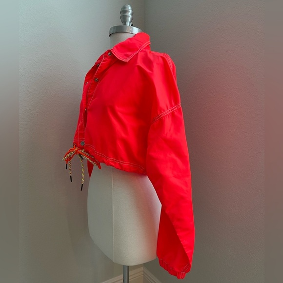 URBAN OUTFITTERS Cropped Neon Jacket - Picture 6 of 12